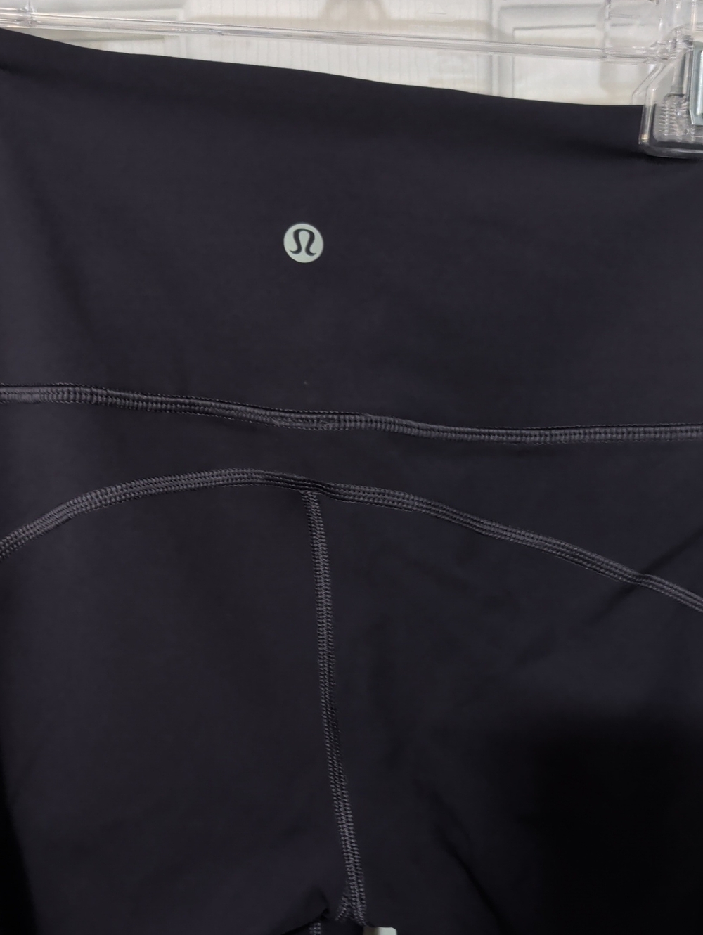 lululemon athletica Black Leggings with Reflective Logo